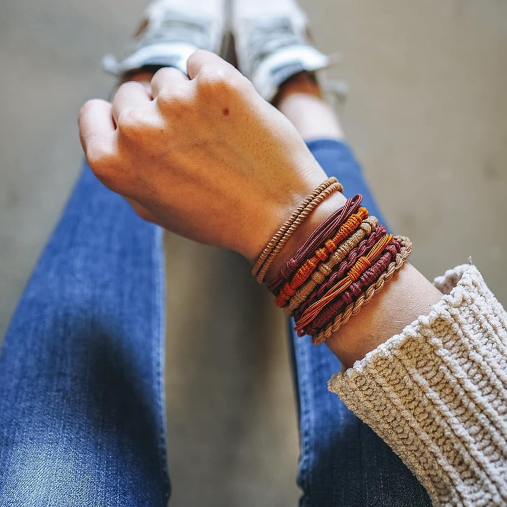 2Pcs 20Pcs Boho Elastic Hair Bands for Women