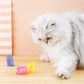 40Pcs Colorful Plastic Spring Bouncy Coil Teasing Playing Cat Toy
