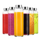 12Pcs 500ml Glass Sports Water Bottle Set with Cord