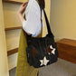 Y2K Star Canvas Messenger Shoulder Bag
