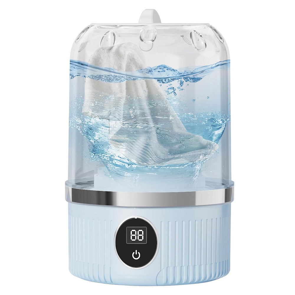 Portable Rechargeable Mini Washing Machine Small Clothes Washer for Travel Use