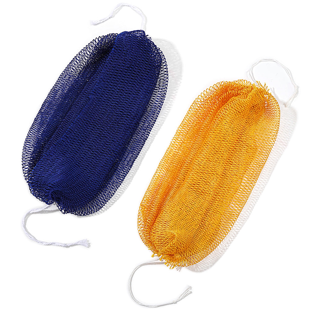 2PCS African Net Sponge Body Scrubber for Exfoliating and Bathing