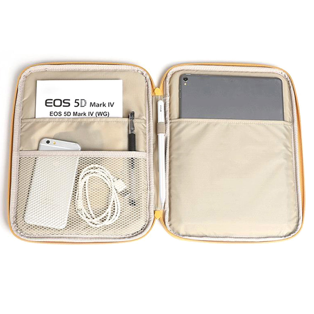 Tablet Sleeve Bag Portable Protective Case for 11 Inch 13 Inch Tablets Pads-Yellow