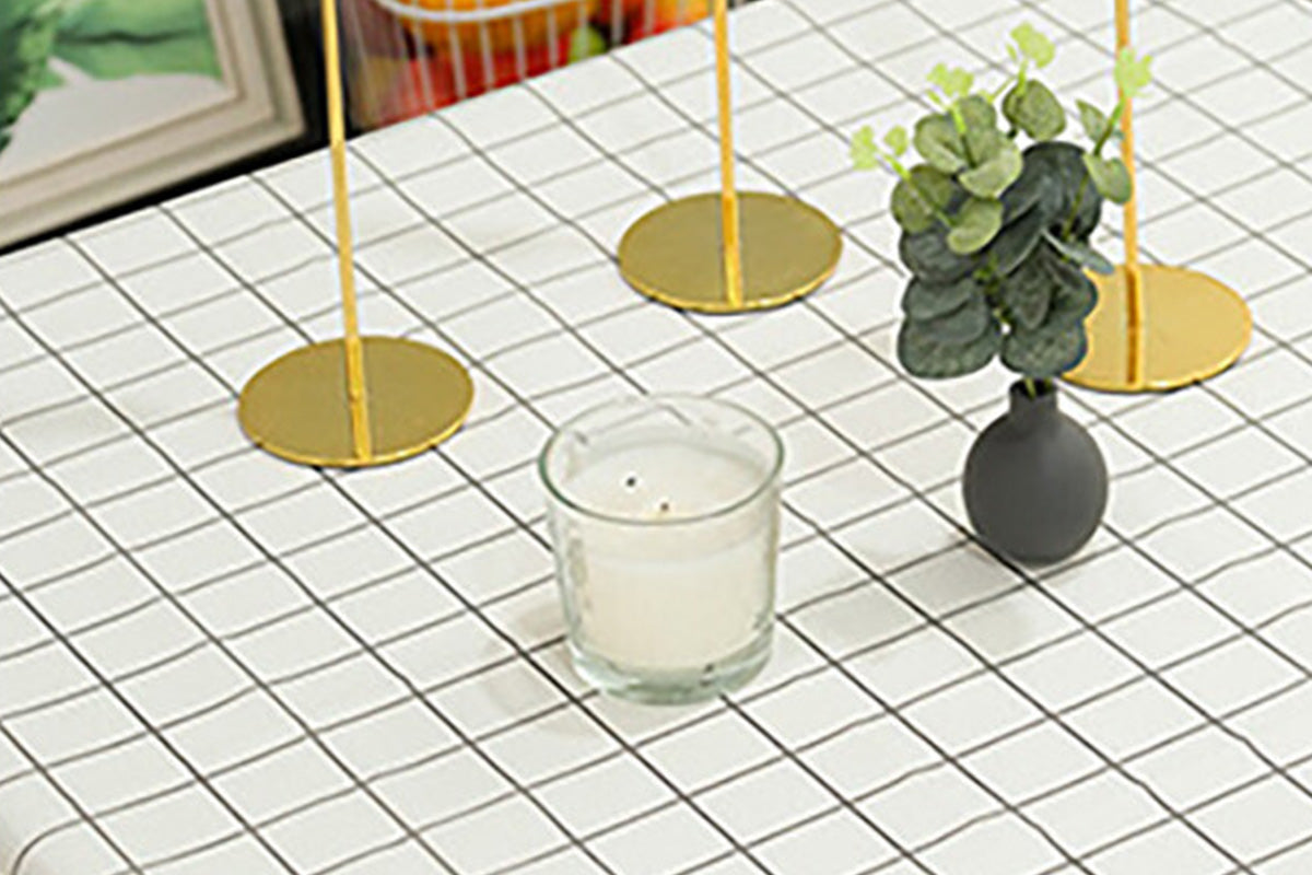 2-Pack PVC Tablecloth Waterproof Oilproof Checkered Pattern