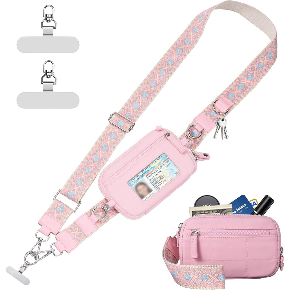 Phone Lanyard Clip and Go Strap for Phone with Wallet Crossbody