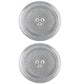 2Pcs Microwave Oven 24.5cm Glass Plate Y Type Glass For Lg Galanz Midea Microwave Oven Parts Accessories