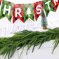 Christmas Norfolk Pine Garland Rattan Greenery Garland for Home Fireplace Decor