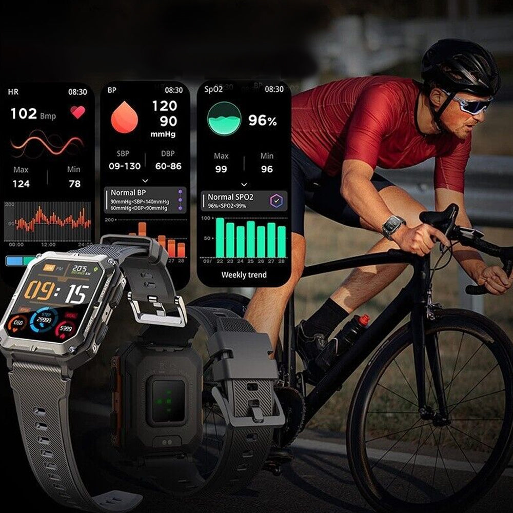 Bluetooth Smart Watch Fitness Tracker with Heart Rate Monitor