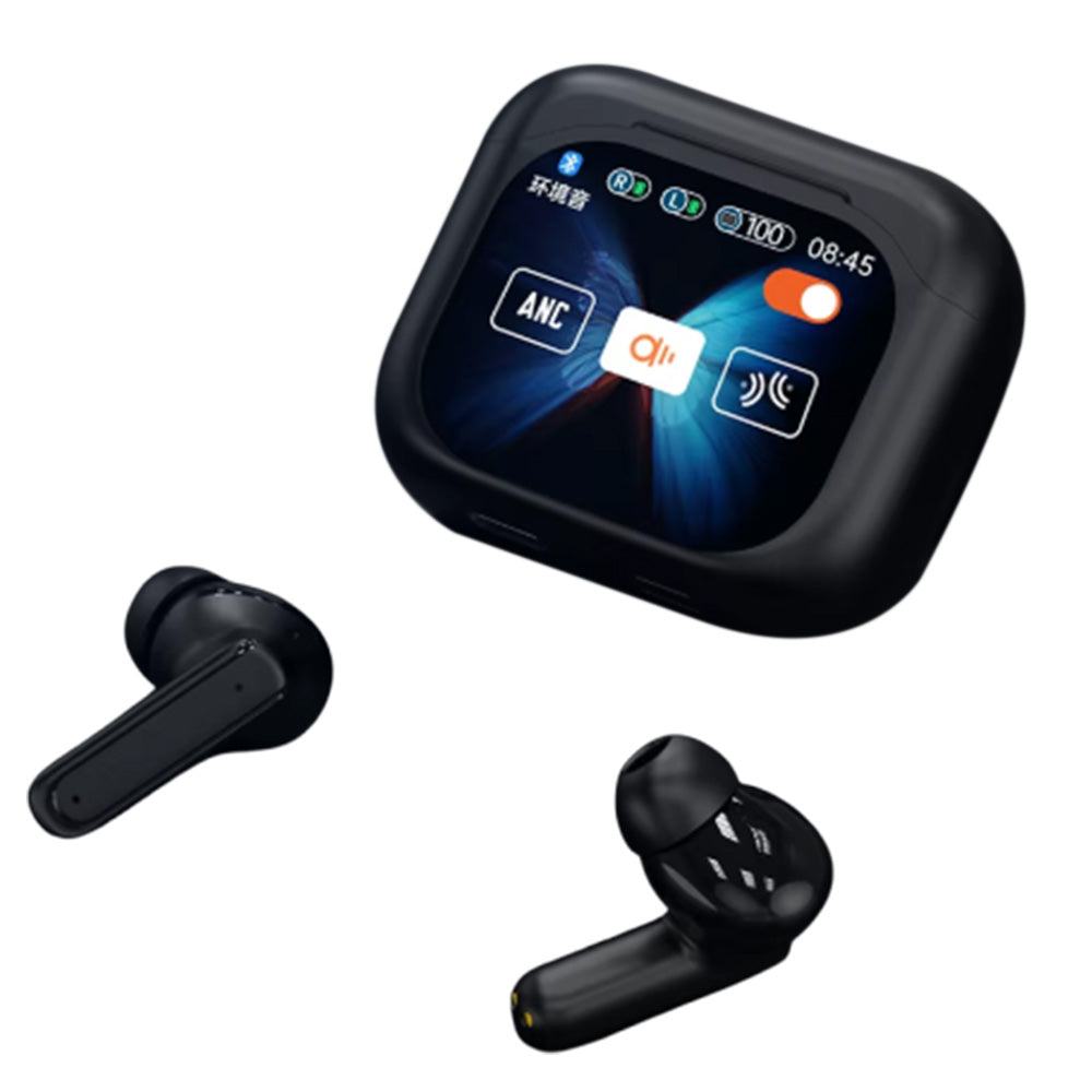 Bluetooth 5.3 Wireless Earbuds With Multifunctional Touch Screen LCD Screen Headphone