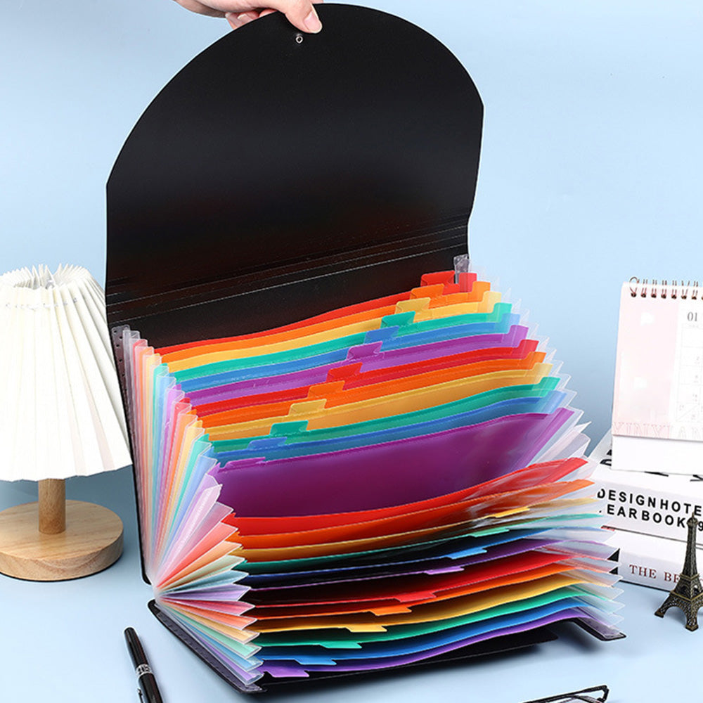 Accordion File Organizer Expanding File Folder Large Capacity Document Storage