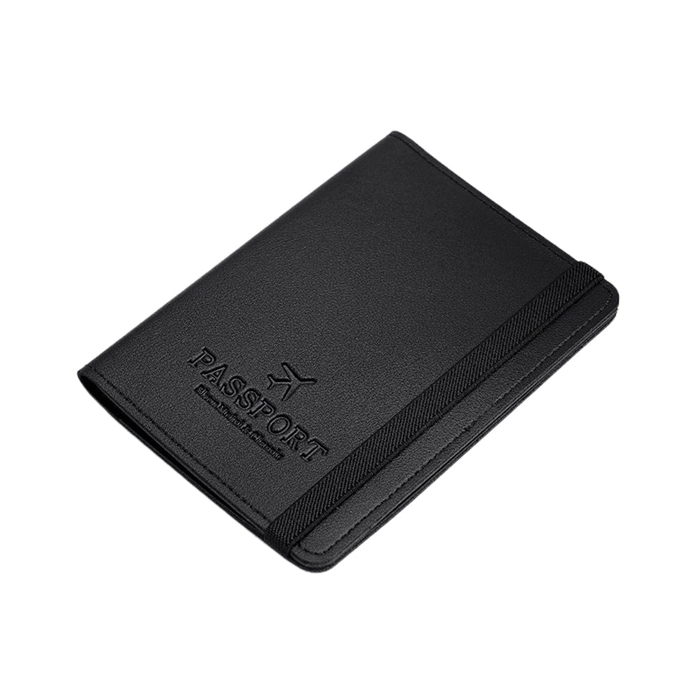 RFID Blocking Passport Holder Travel Wallet PU Leather