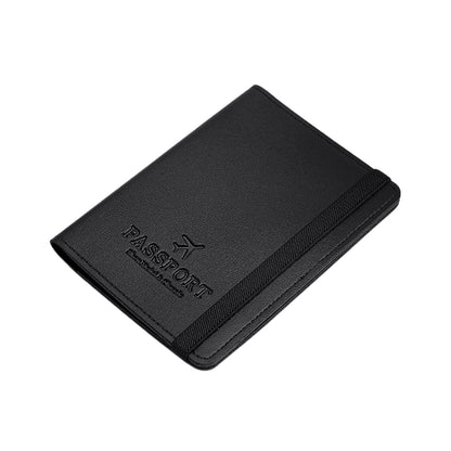RFID Blocking Passport Holder Travel Wallet PU Leather
