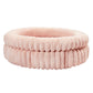 Donut Plush Pet Dog Cat Bed Fluffy Soft Warm Nest for Indoor Cats Small Dogs-Pink