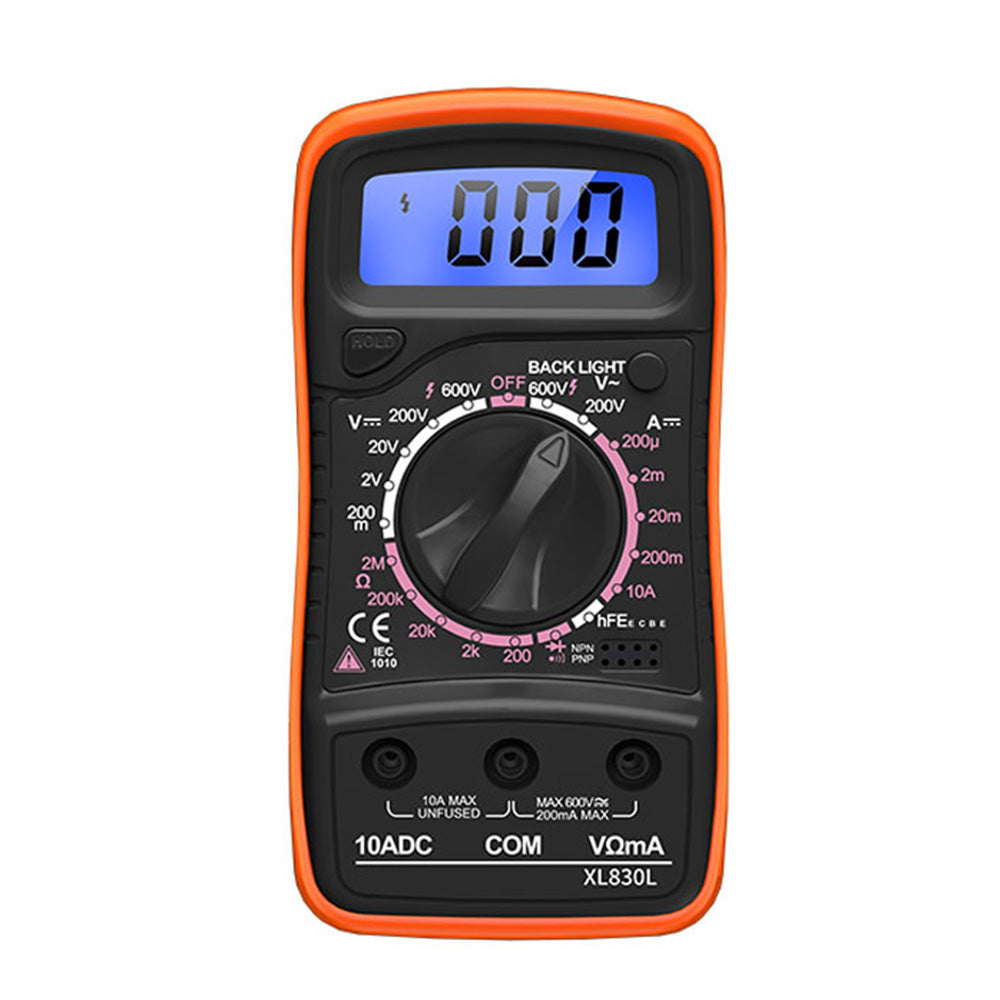 Digital Multimeter DC AC Voltmeter and Ohm Volt Amp Meter for Voltage Current Resistance