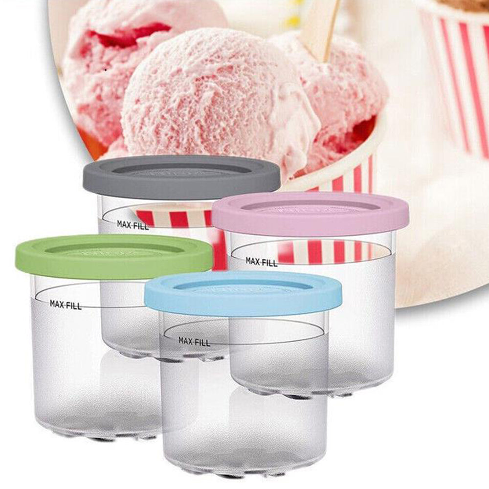 4Pcs Cream Pints Cup Storage Jars For Ninja NC299AM C300s Series