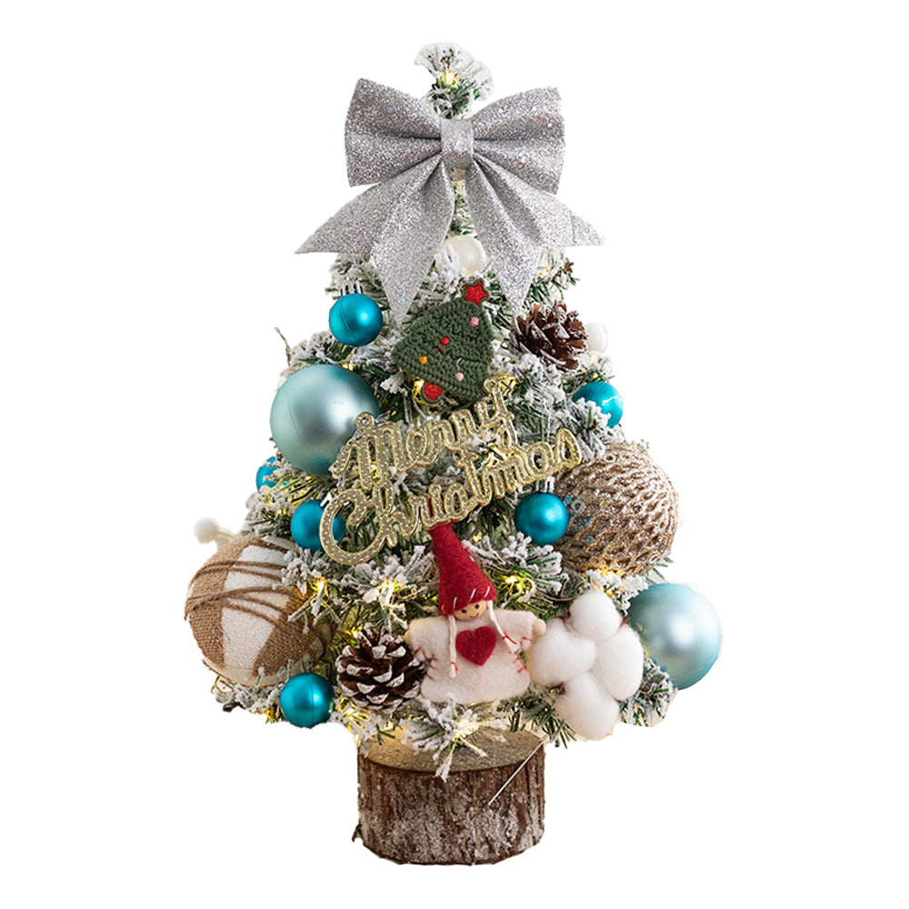 Mini Tabletop Christmas Tree Artificial 45cm/60cm Ornaments Xmas Desktop Decor