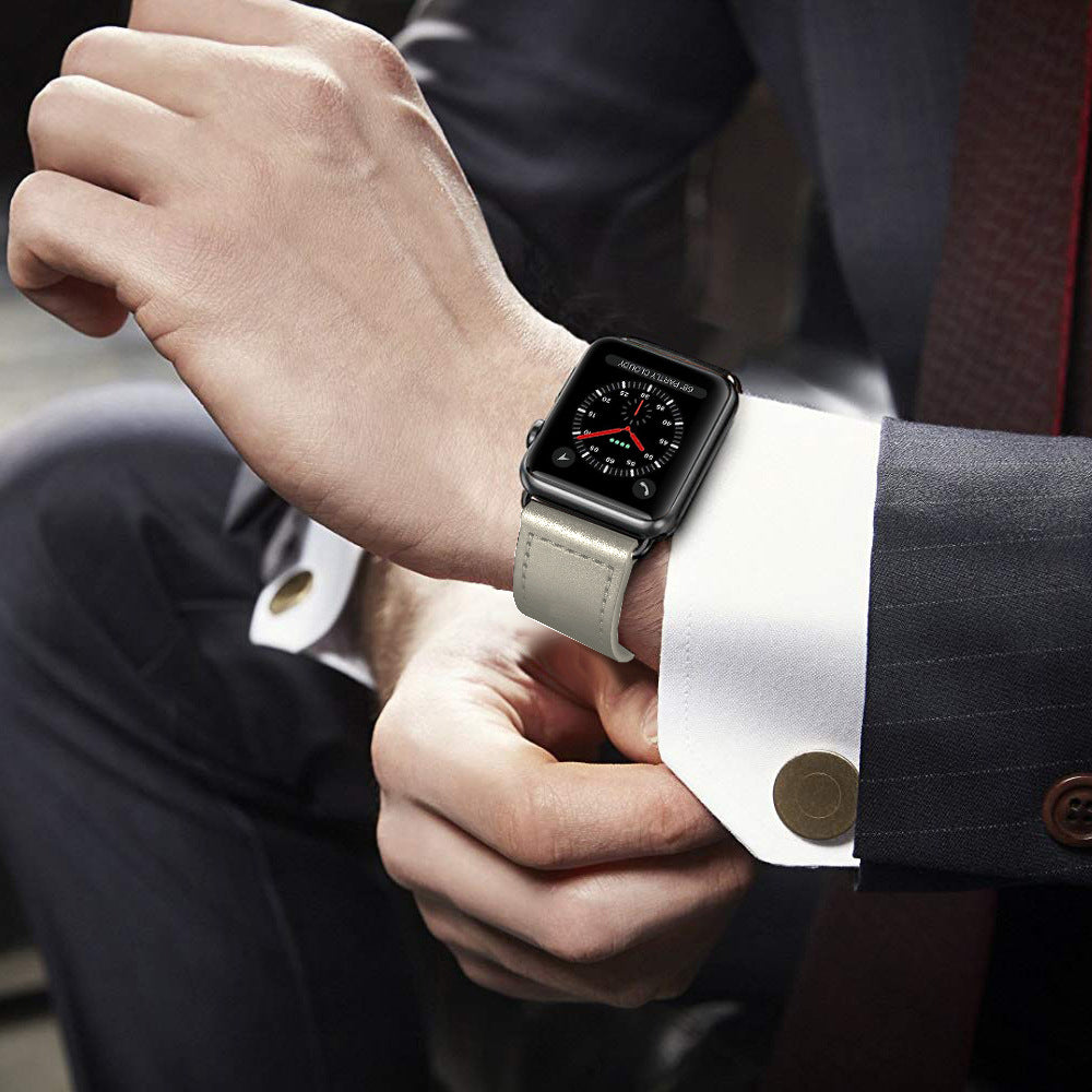 Genuine Leather Watch Band Compatible with Apple iWatch 38/40mm 42/44mm