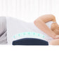 Half Moon Bolster Pillow for Legs Under Knee Support for Back and Side Sleeping