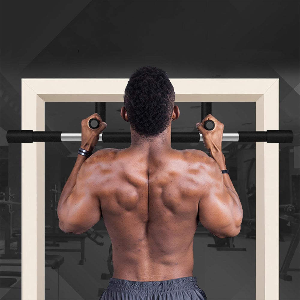 Doorway Pull Up Bar No Drill Home Gym Equipment for Chin Ups and Arm Training