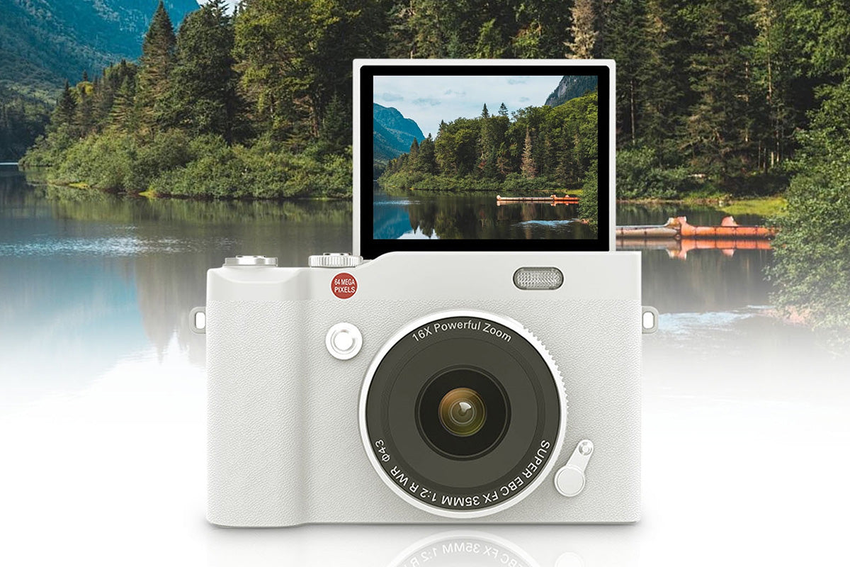 4K Digital Camera for Photography and Vlogging 64MP Compact Autofocus
