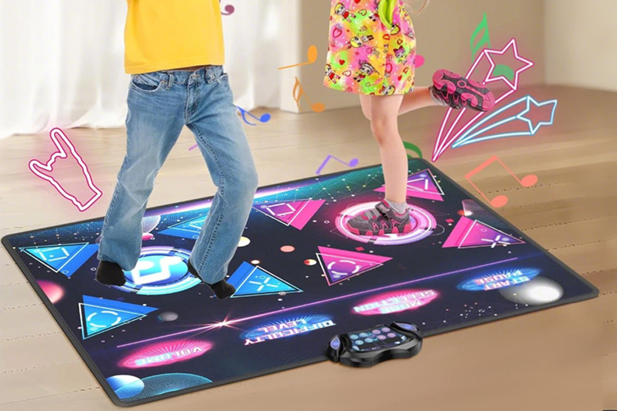 Lovelys Dance Mat 2-Player Dance Pad for Girls Boys Electronic Dancing Mat