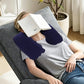 2 Pack Inflatable Travel Neck Pillow U Shaped for Car Plane Soft Velvet PVC Portable