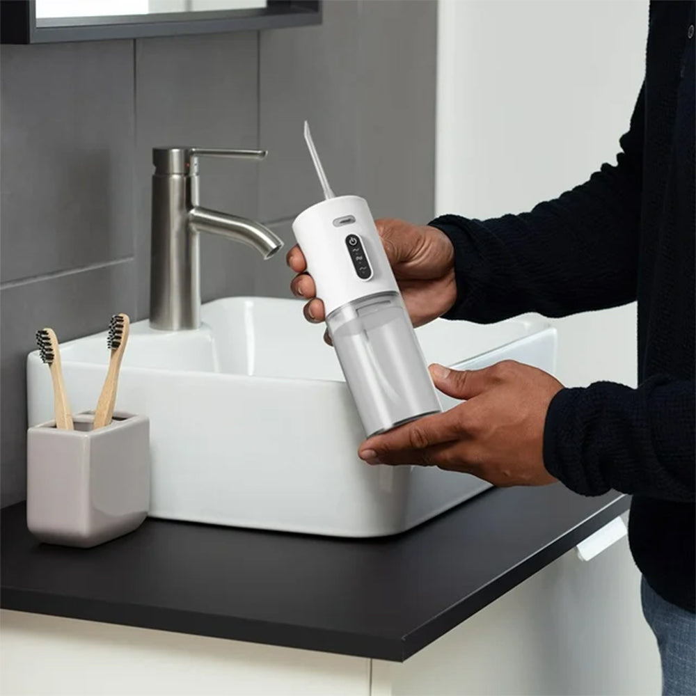 Electric Cordless Water Flosser Oral Irrigator with Five Nozzles