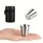 30ml Stainless Steel Shot Cup Set with PU Carry Pouch for Travel