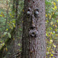 Outdoor Statues Old Man Tree Hugger Bark Ghost Face Decoration