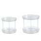 2Pcs 2 Tier Lazy Susan Turntable Spice Rack Organizer