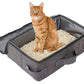 Foldable Portable Travel Litter Box for Cats Waterproof Lightweight & Easy to Clean