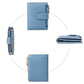 Genuine Leather Women's Wallet Short RFID Blocking Purse with Zipper