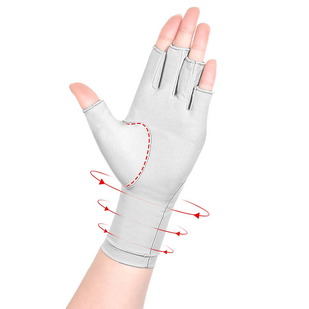 Half Finger Compression Gloves Carpal Tunnel Relief Joint Support for Typing