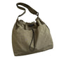 Nylon Crossbody Shoulder Tote Bag Large Capacity Drawstring Bucket Bag