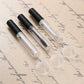 3-Piece 10ml Clear Cosmetic Tube Set with Funnels For Mascara, Lip Gloss & Eyeliner