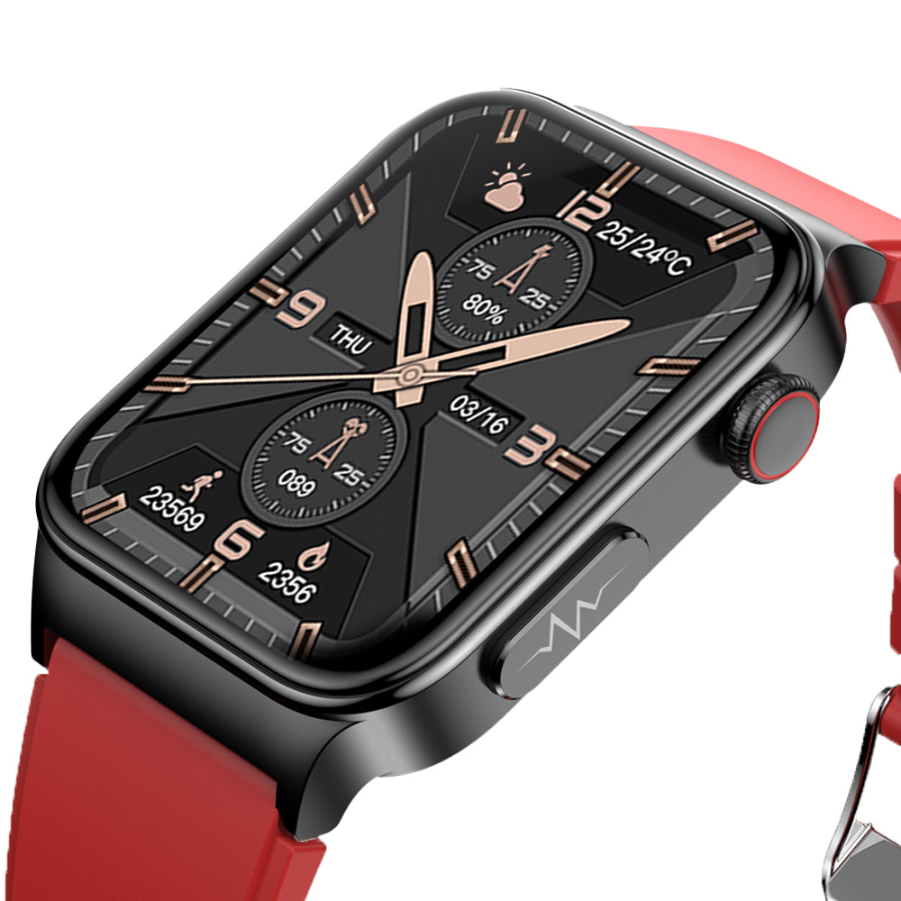 Multifunctional Waterproof Smart Watch with ECG  PGG Stand with Belt and Chest Sticker