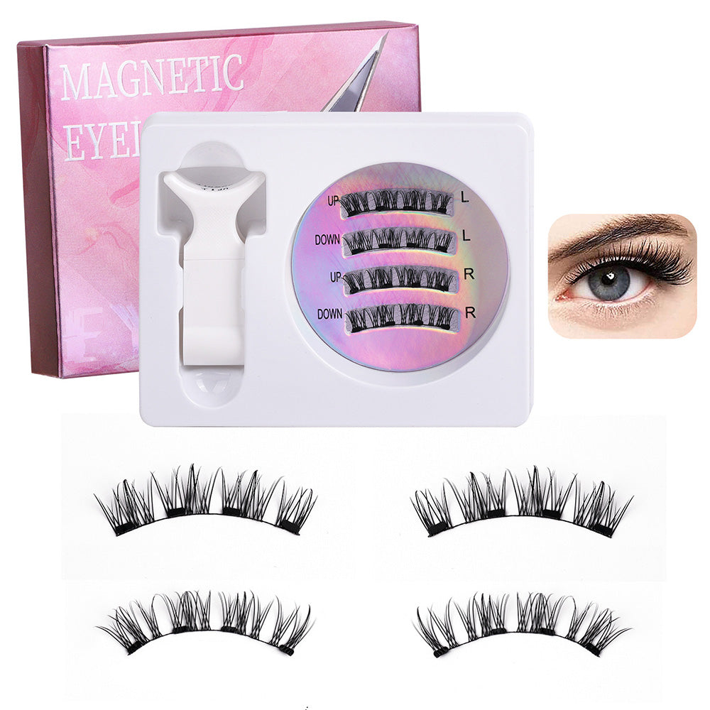 Eyelashes Kit With Clip Reusable Attractive Lashes No Glue Needed Lashes Kit
