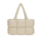 Puffer Tote Bag Large Quilted Puffy Handbag Lightweight Satchel Purse