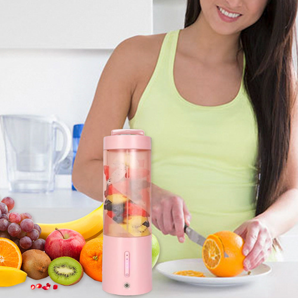 Portable Blender for Shakes and Smoothies with 6 Blades and Cleaning Brush