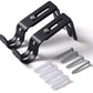 2PCS Curtain Rod Brackets Adjustable Wall Mounts Hang Curtain Rod Holders