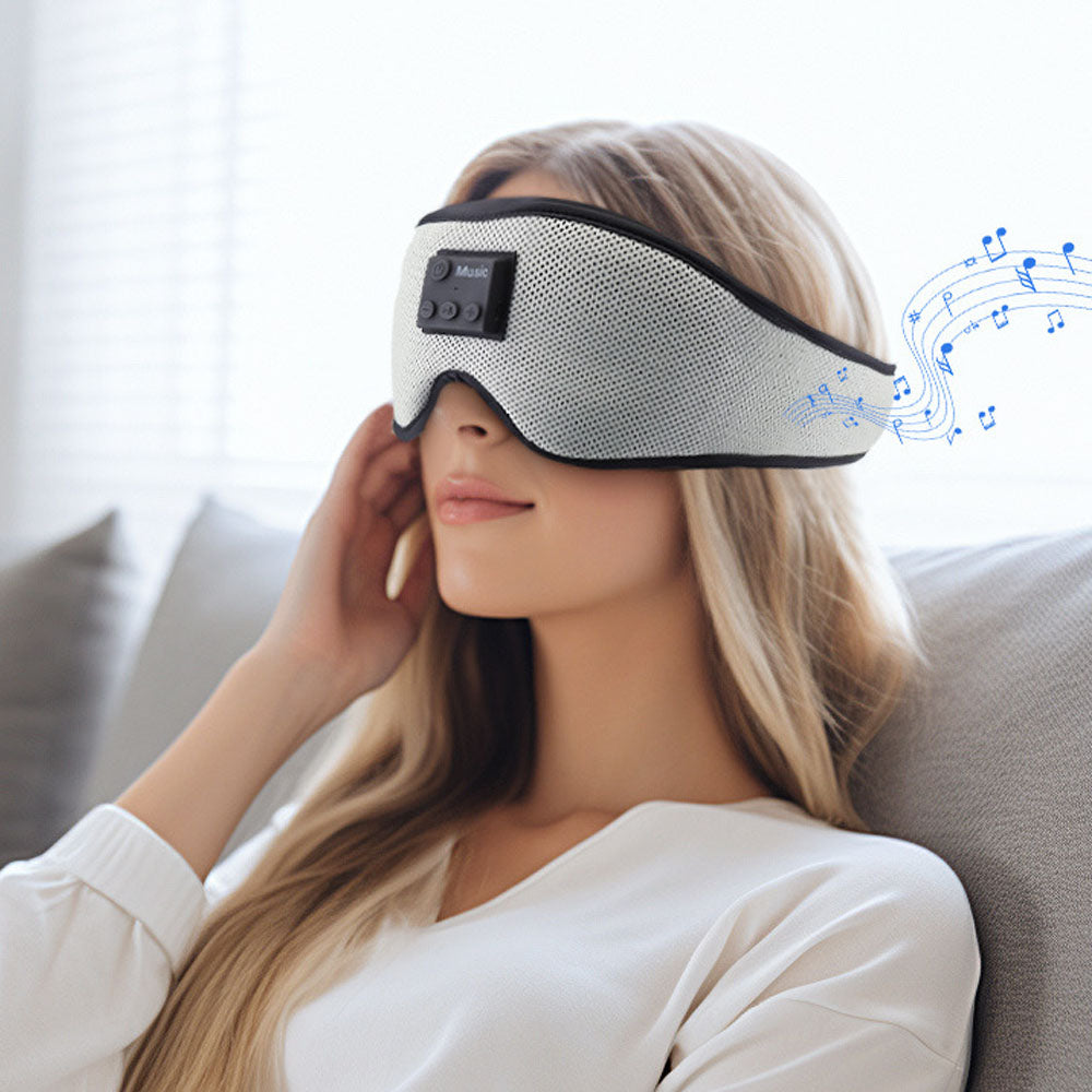2Pcs Bluetooth Sleeping Headphone 3D Eye Mask Wireless Sleeping Eye Mask