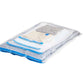 20Pcs Set Vacuum Compression Zipper Storage Bags with Airtight Valve and Hand Pump Space Saver Bags