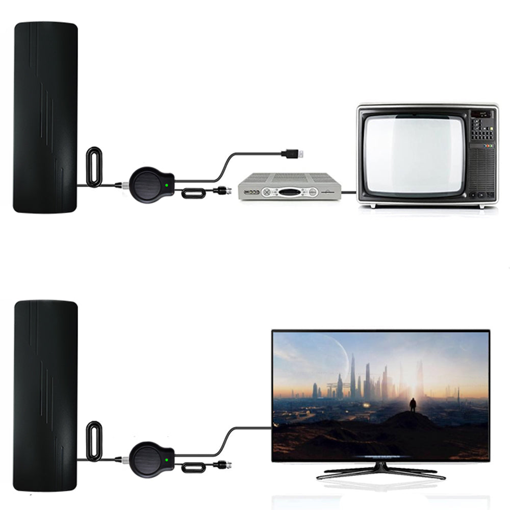 4K 1080P Digital HDTV Antenna Indoor Outdoor Amplified Signal Booster Support