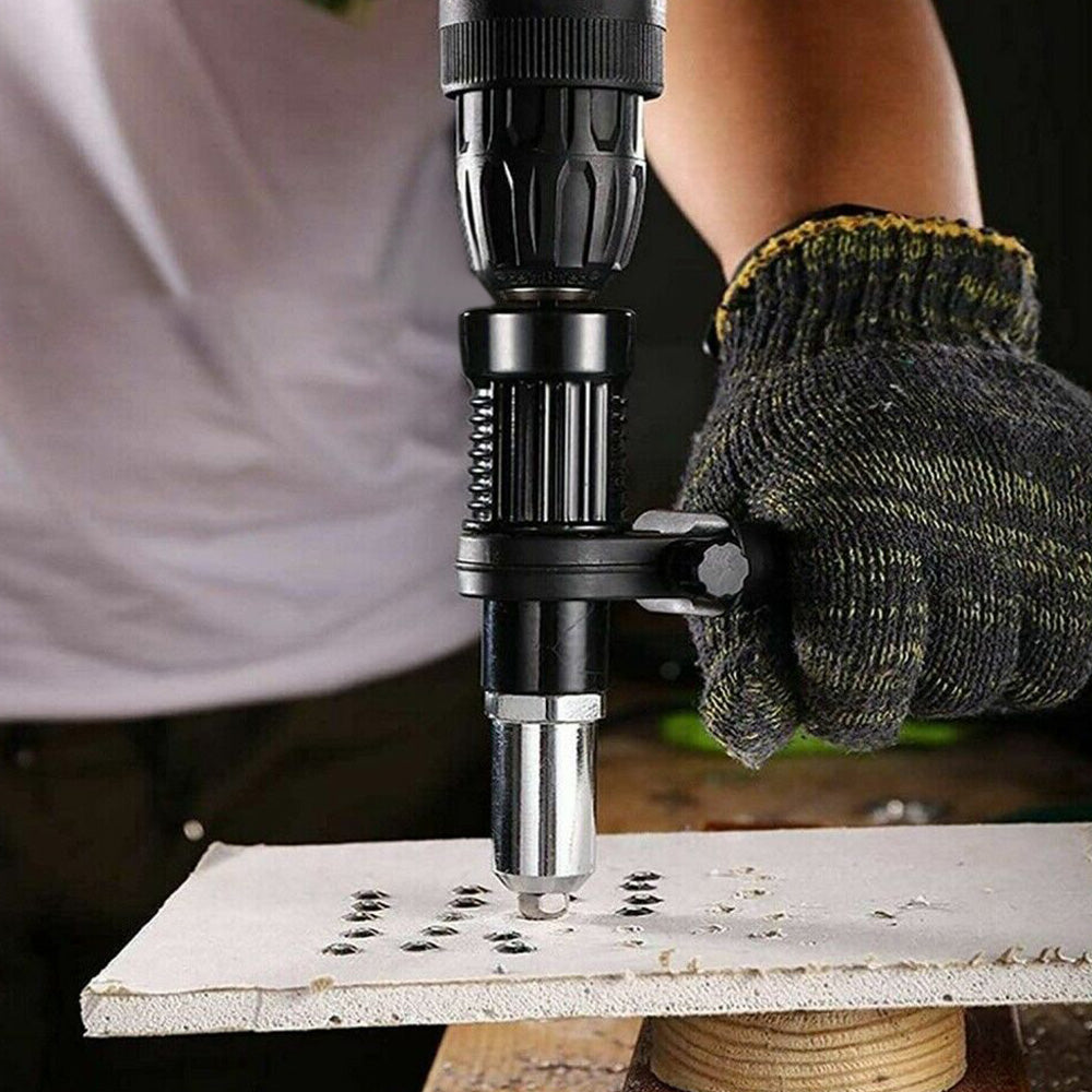 Pop Rivet Gun Tool Riveting Gun Adapter High Hardness 2.4mm 3.2mm 4.0mm 4.8mm for Cordless Drill