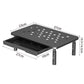 Adjustable Monitor Stand Riser with Drawer Storage Metal Desk Organizer