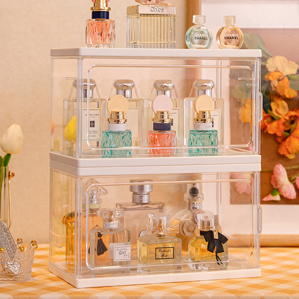 Transparent Storage Box Perfume Display Stand Dust Proof Cosmetics Display Case