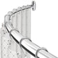 Curved Shower Curtain Rod Stainless Steel Shower Rods for Bathroom Bathtub