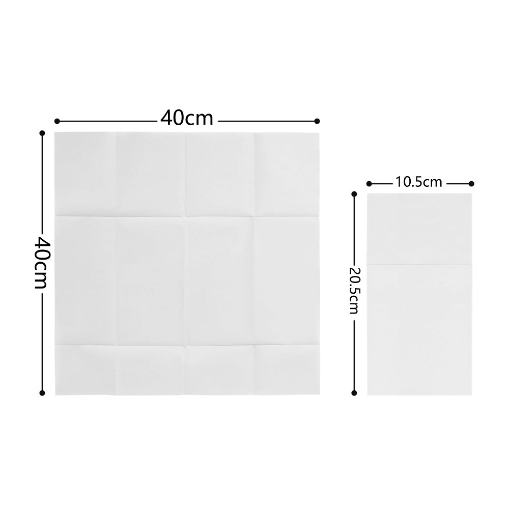 50 Pcs Disposable Linen-Feel Dinner Napkins with Bulit-in Flatware Pocket