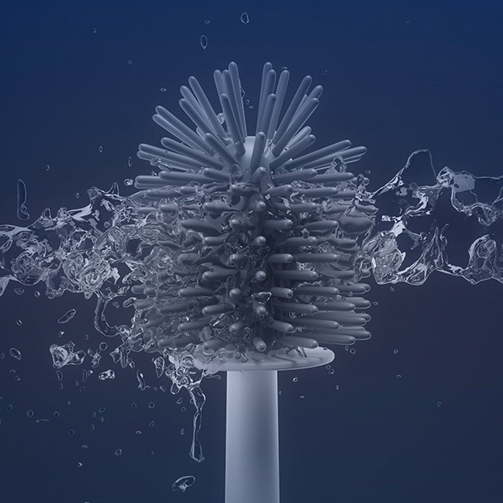 Soft TPR Toilet Brush Set for Bathroom Cleaning