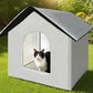 All Season Outdoor Cat House Self-Warming Shelter for Cats & Small Pets